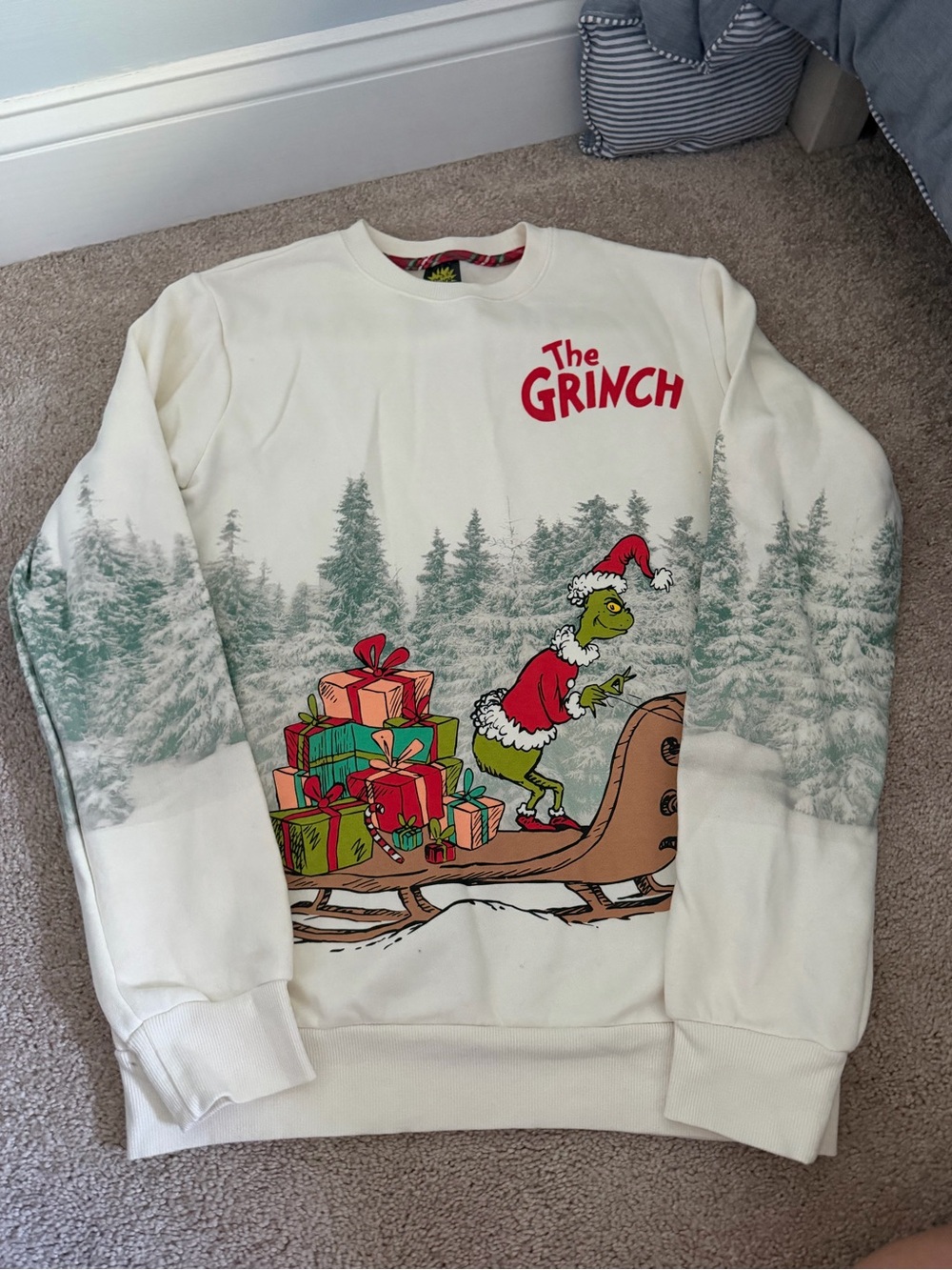 The Grinch Graphic Crewneck Sweatshirt - White